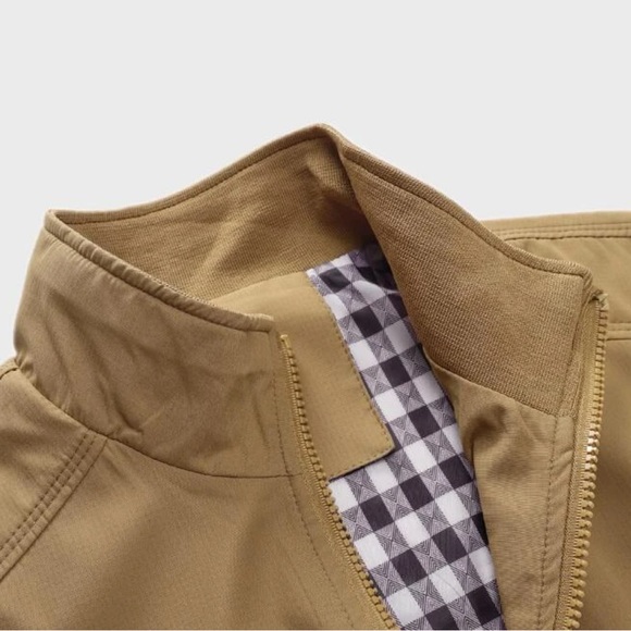 Mens Navy Blue  Zipper Jacket - Picture 7 of 12